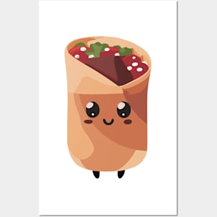 Cute Burrito Posters and Art